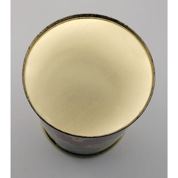 Mid Century Vintage Container / Red Gold Decorative Candy Tin / Made In England - Picture 9 of 16